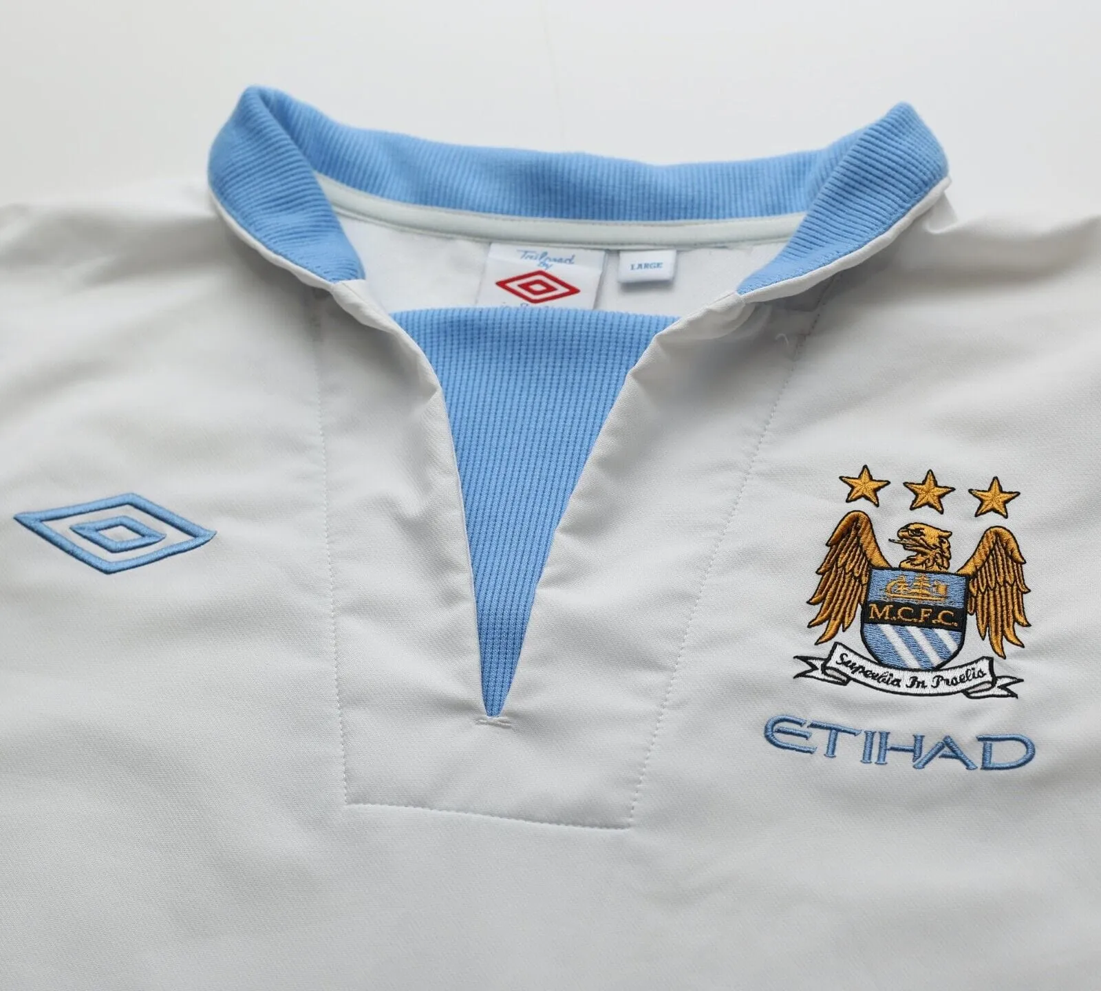 2010/11 Manchester City Vintage Umbro Football Drill Track Top (L)