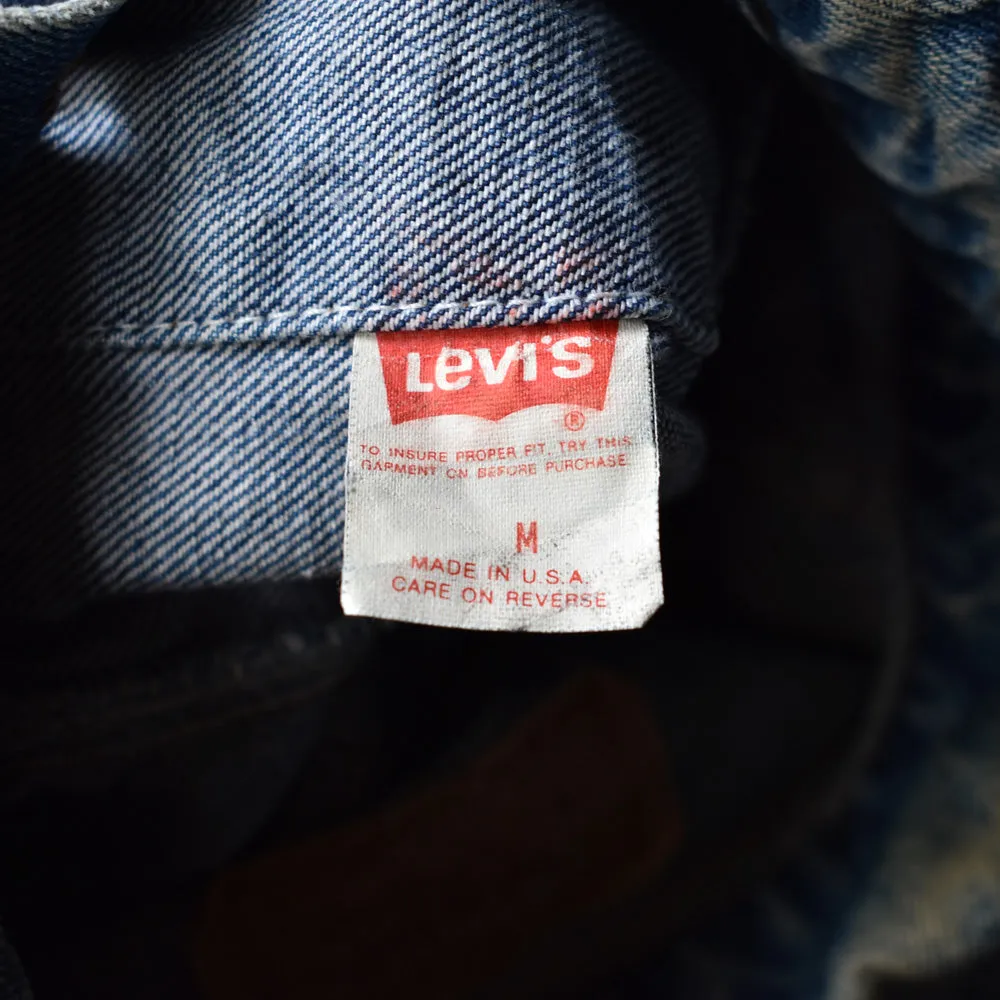 90's　Levi's/リーバイス 70507-0219 ケミカルウォッシュ！ デニムジャケット　USA製　230419