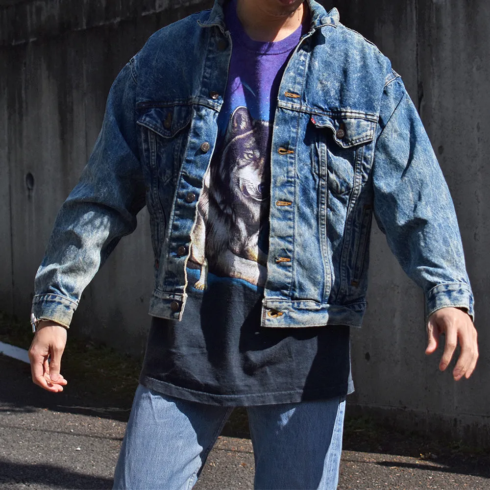 90's　Levi's/リーバイス 70507-0219 ケミカルウォッシュ！ デニムジャケット　USA製　230419