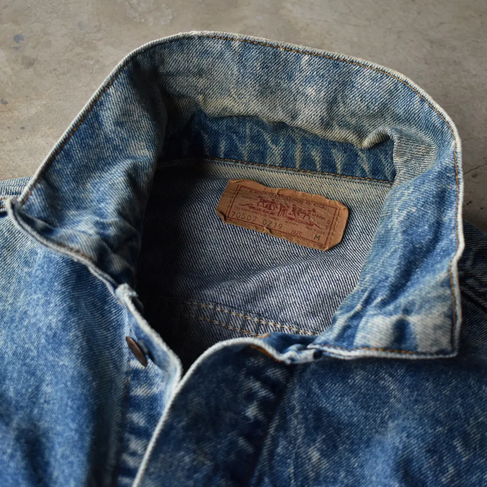 90's　Levi's/リーバイス 70507-0219 ケミカルウォッシュ！ デニムジャケット　USA製　230419