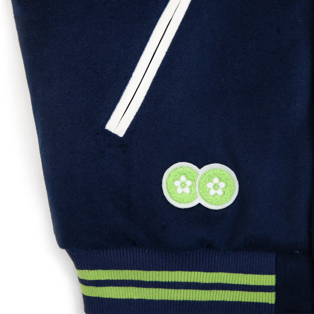 99 Varsity Jacket 'Navy Neon Green'