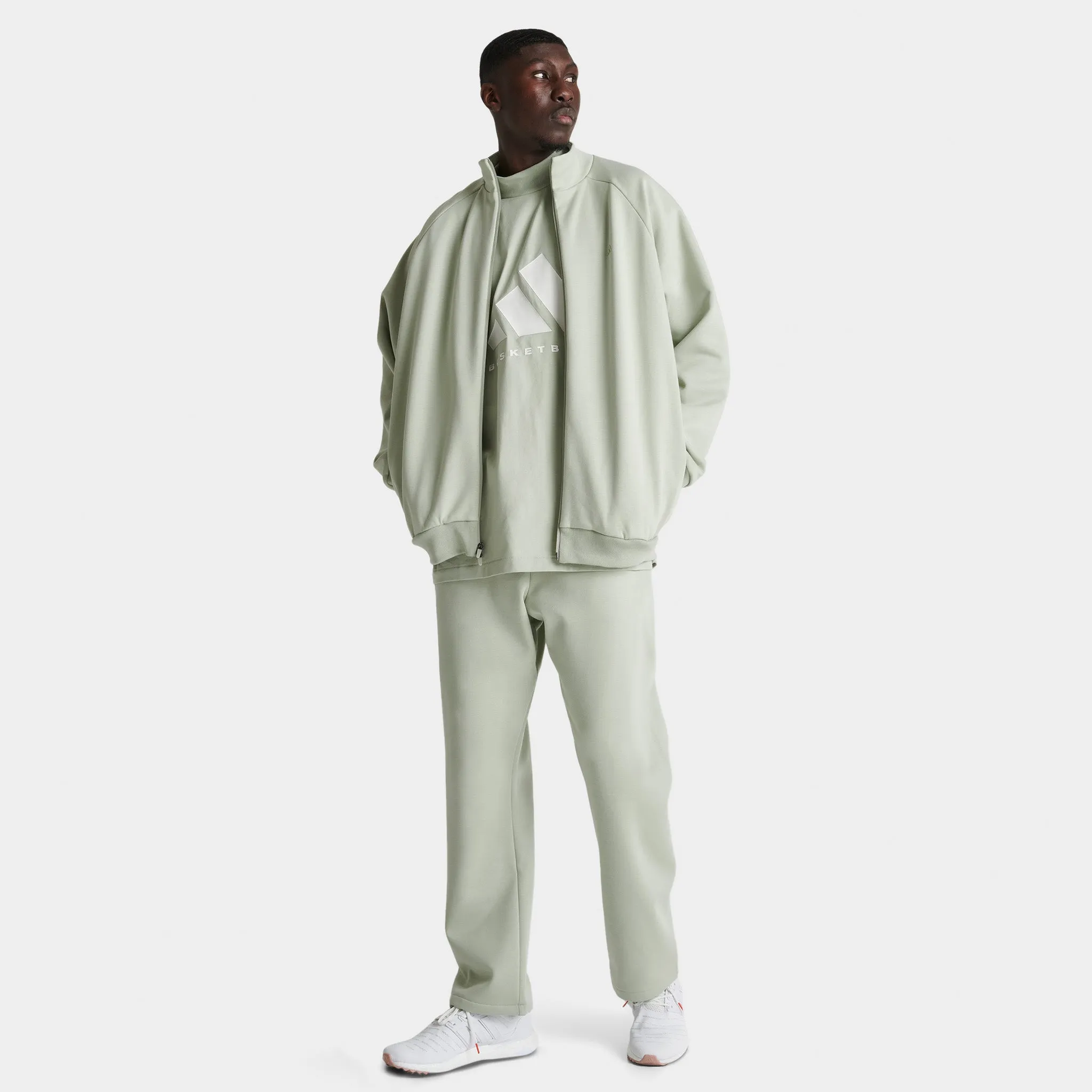 adidas Basketball Track Jacket / Halo Green