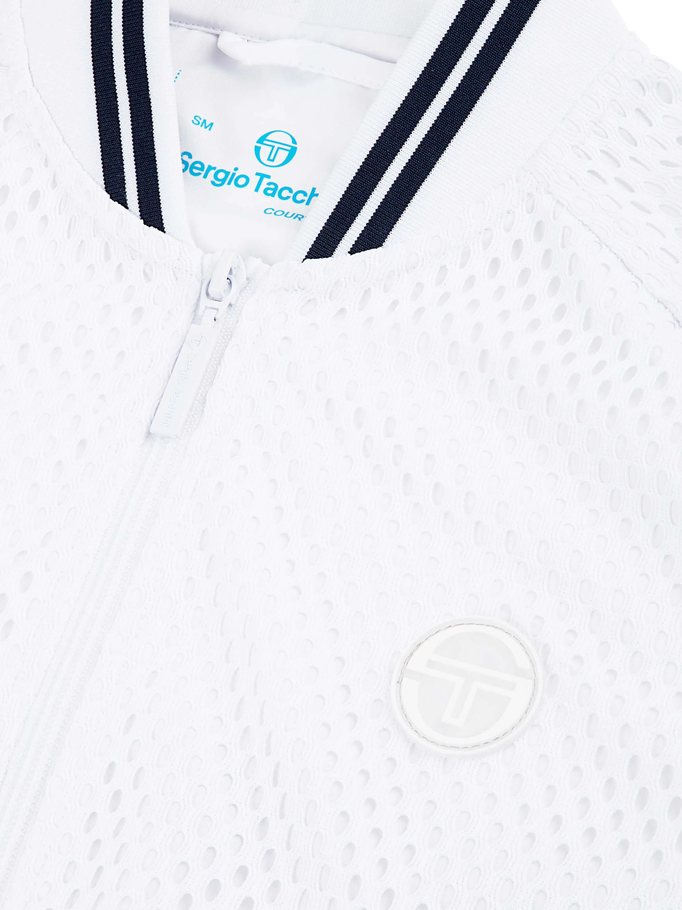 Adria Mesh Track Jacket- Brilliant White