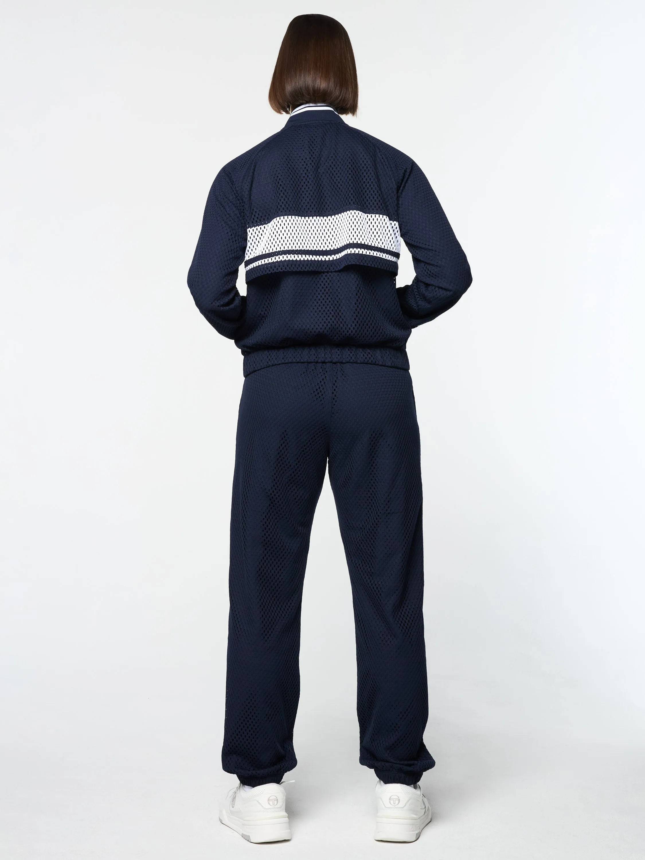 Adria Mesh Track Jacket- Maritime Blue