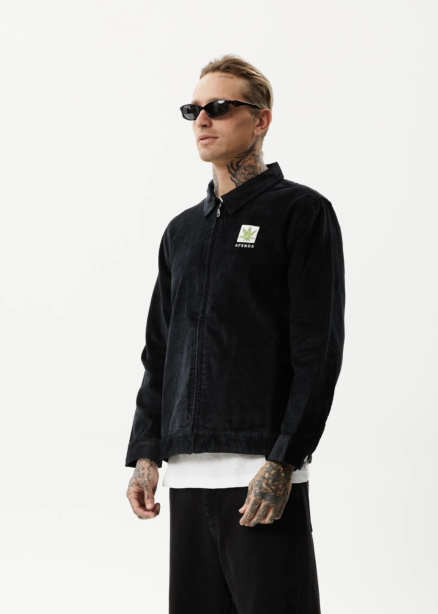 AFENDS Mens Coasting - Corduroy Jacket - Black