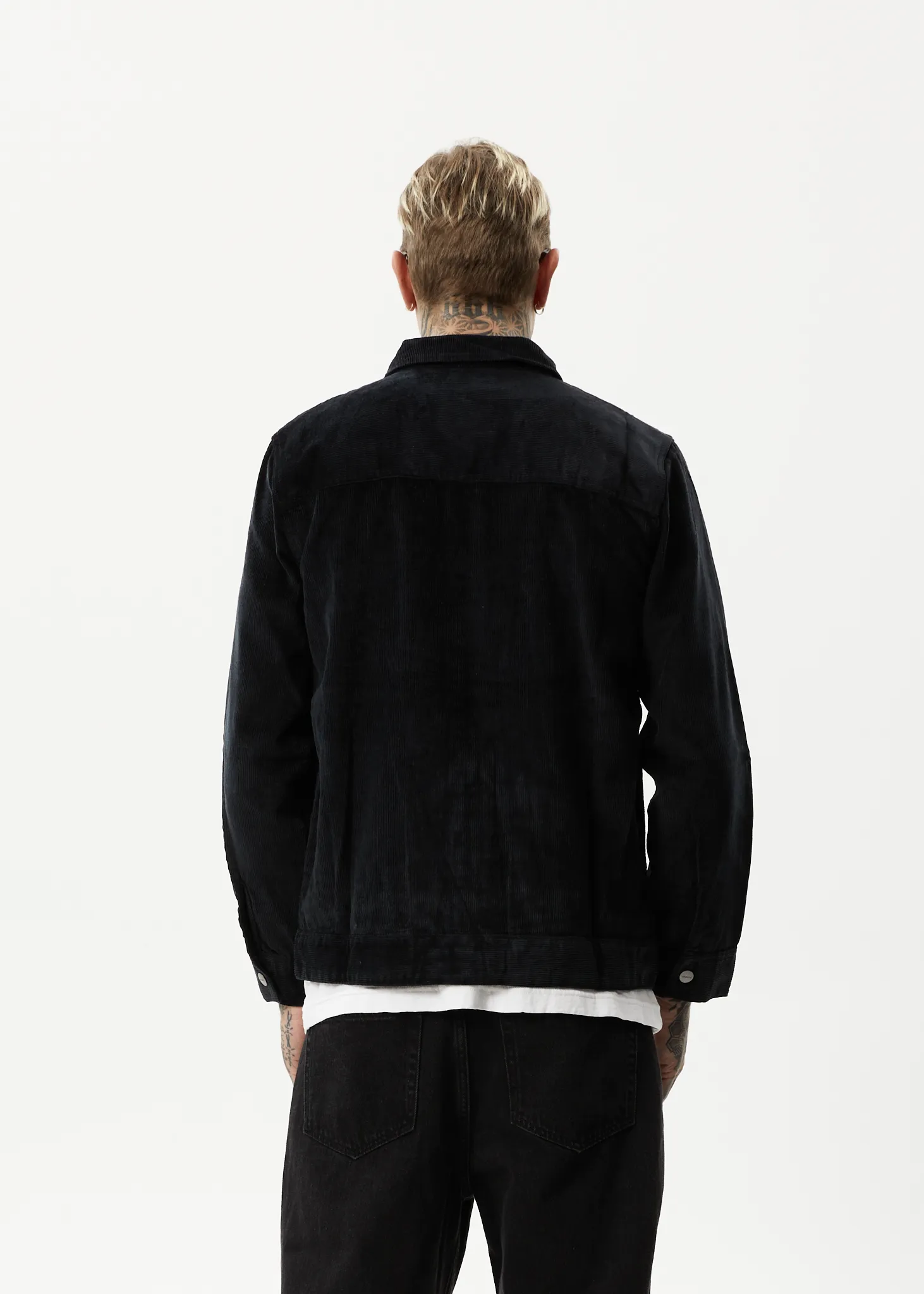 AFENDS Mens Coasting - Corduroy Jacket - Black