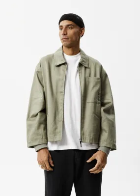 AFENDS Unisex Oracle - Carpenter Jacket - Olive