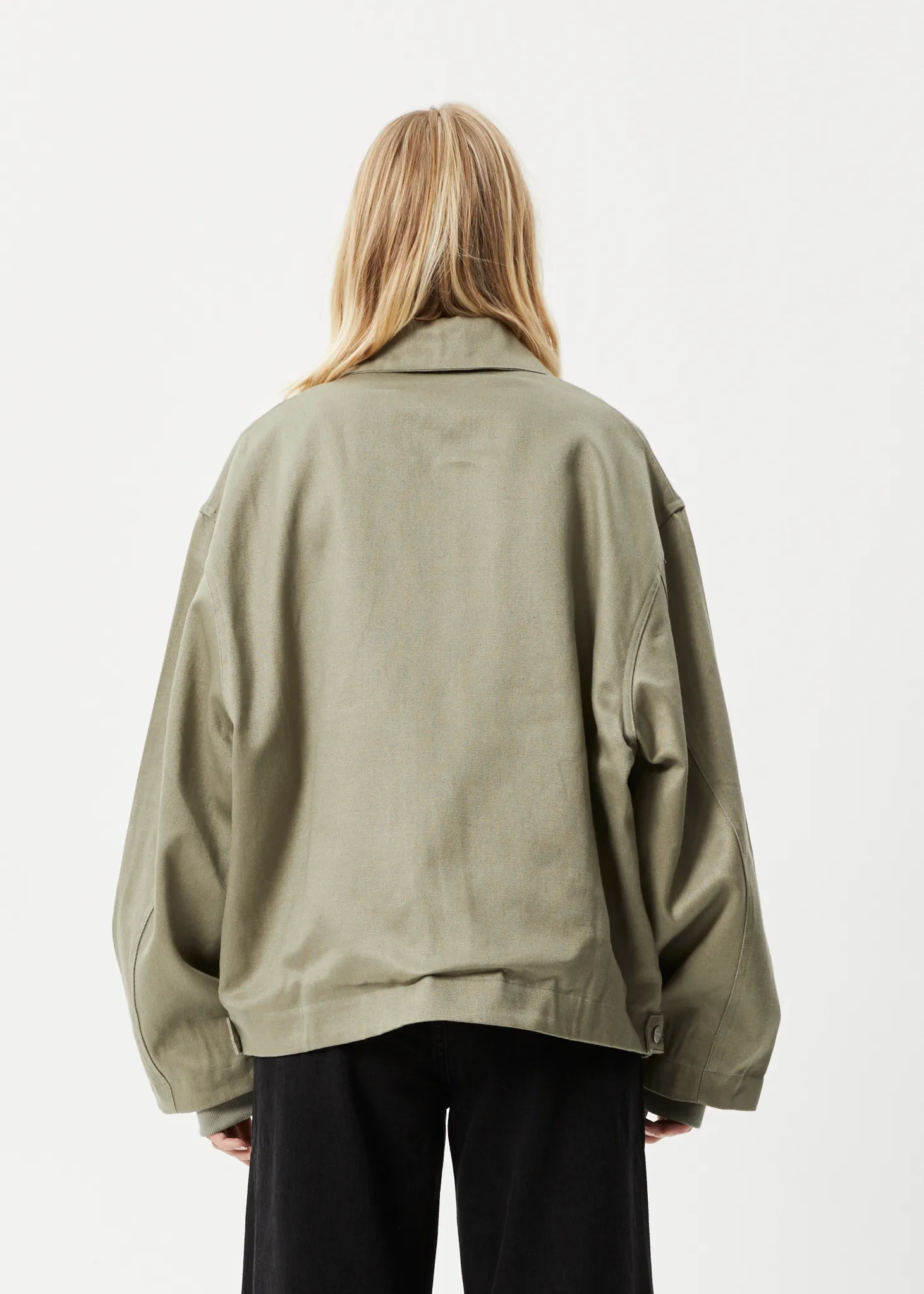 AFENDS Unisex Oracle - Carpenter Jacket - Olive