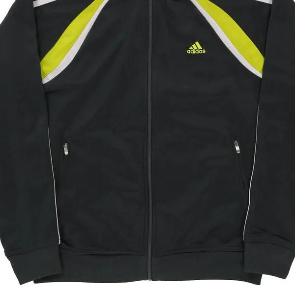 Age 14 Adidas Track Jacket - Large Black Polyester