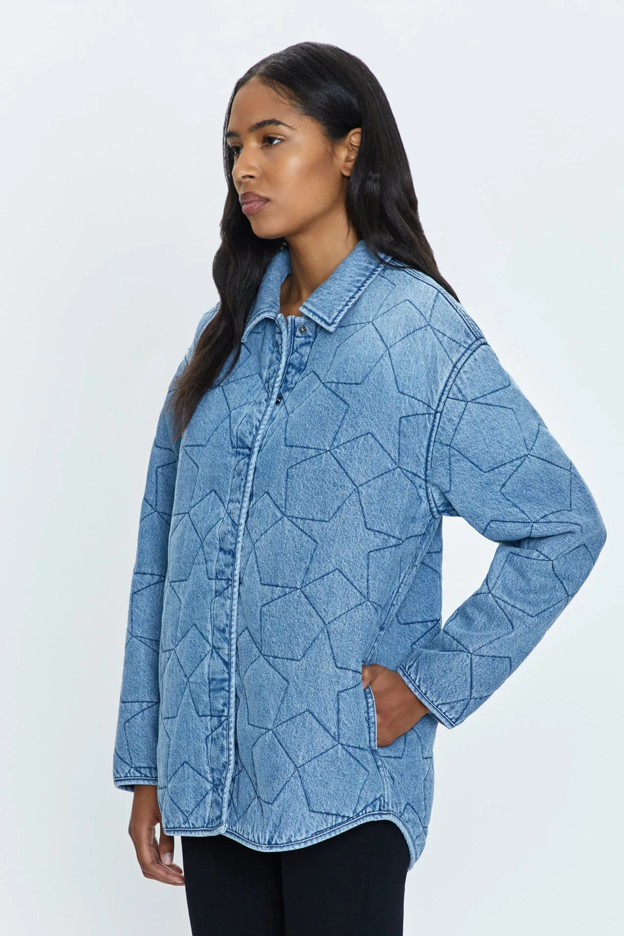 Alyssa Quilted Shacket - Marmont Star