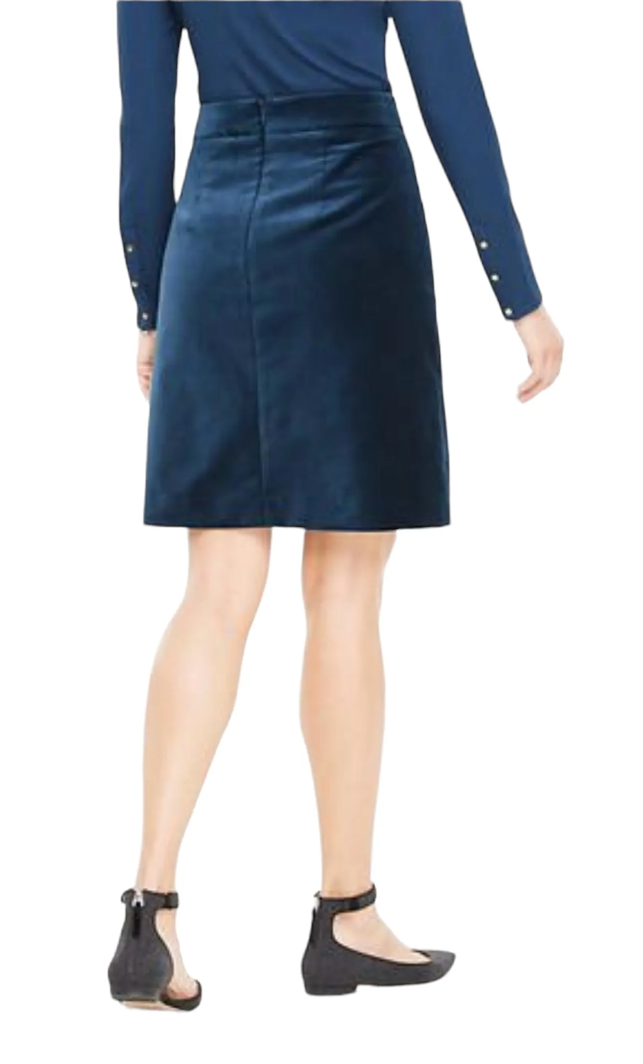 Ann Taylor Pencil Skirt Dark Blue