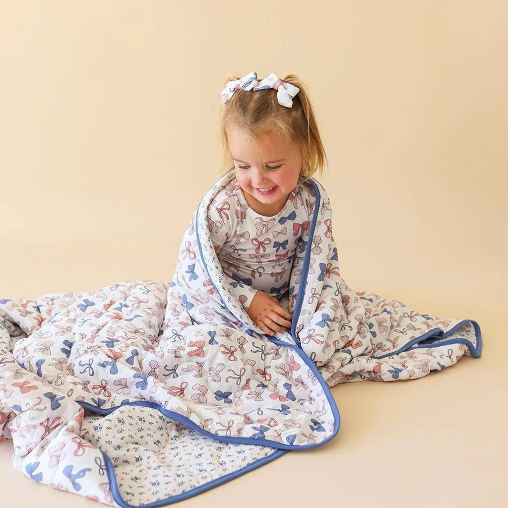 Ariana & Camberly Reversible Quilted Patoo® Blanket