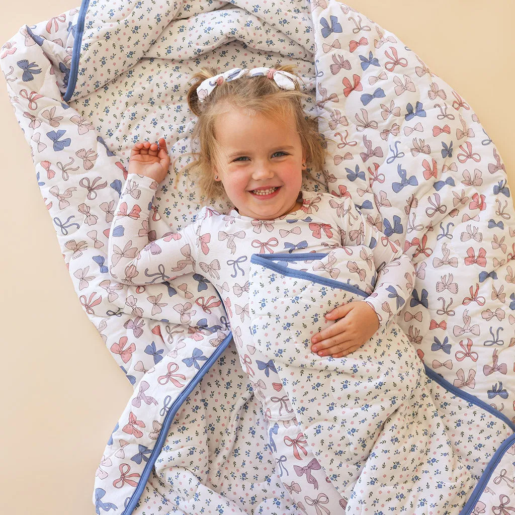 Ariana & Camberly Reversible Quilted Patoo® Blanket