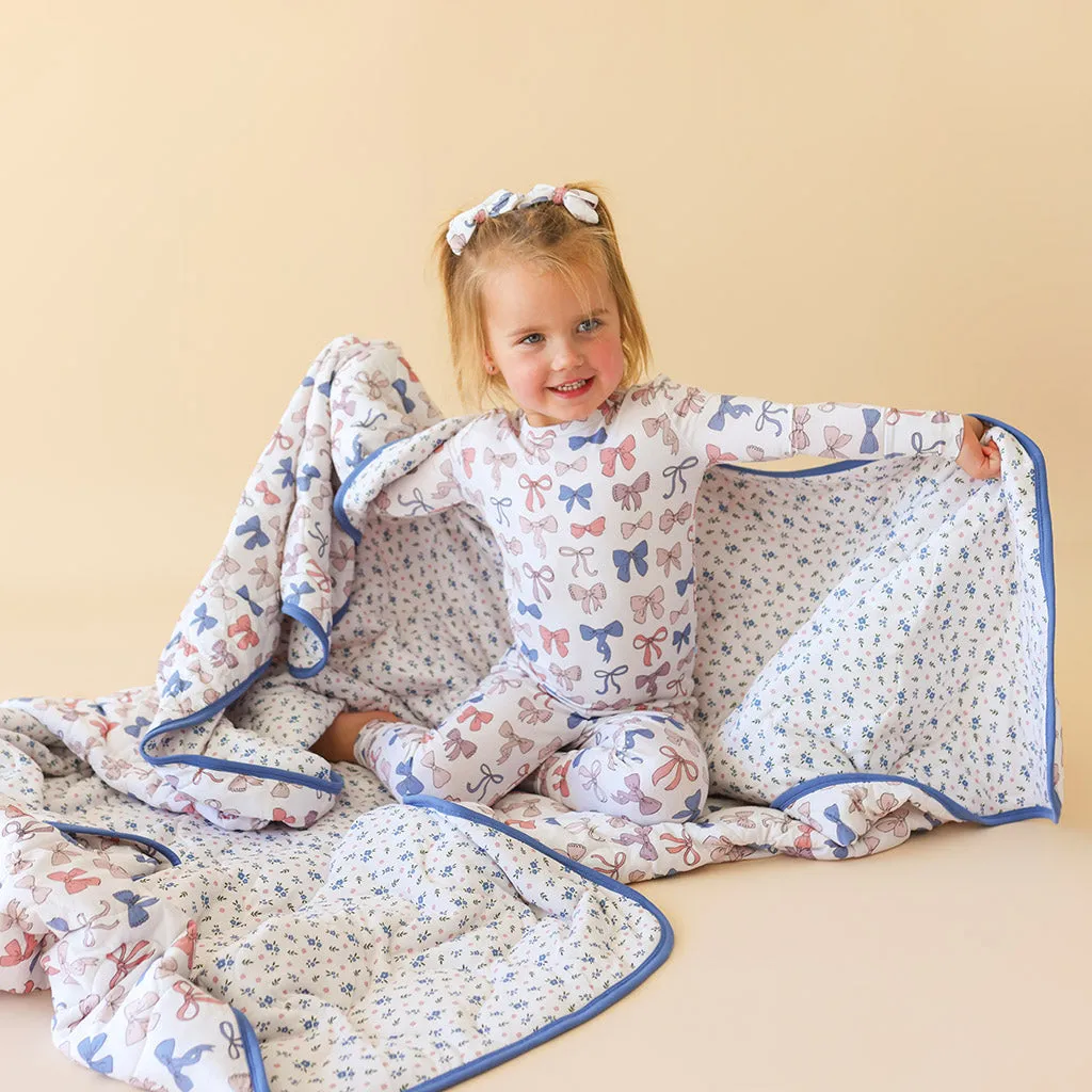 Ariana & Camberly Reversible Quilted Patoo® Blanket