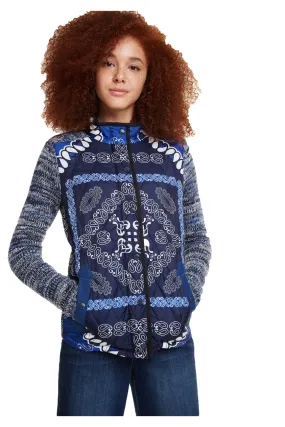 Artica Patterned Quilted Jacket Desigual Style 18WWJFA7