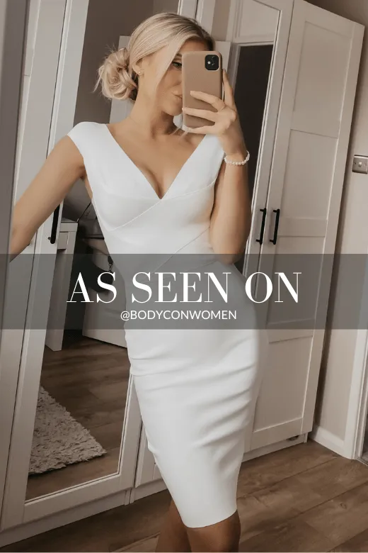 Ash Bandage Dress - Pearl White