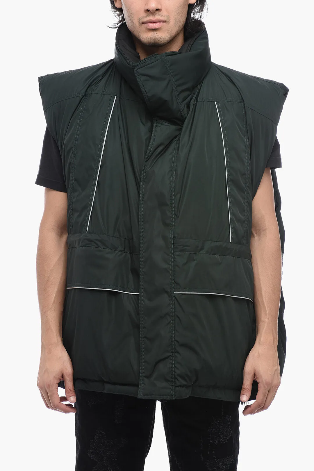 Balenciaga UNISEX Utility Quilted Vest with Reflective Detail