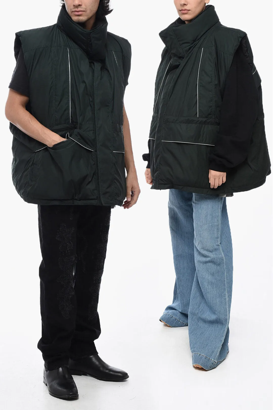 Balenciaga UNISEX Utility Quilted Vest with Reflective Detail