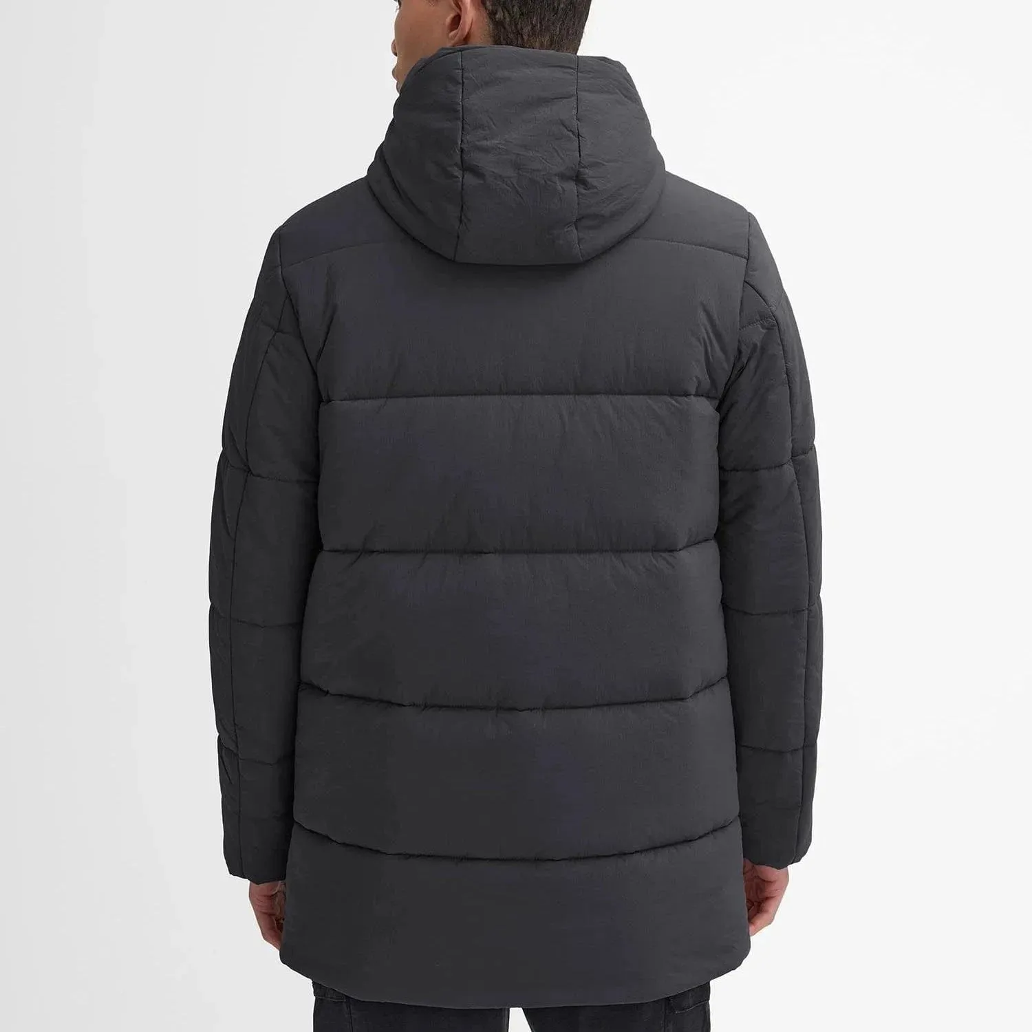 Barbour International Sutley Quilted Jacket In Black