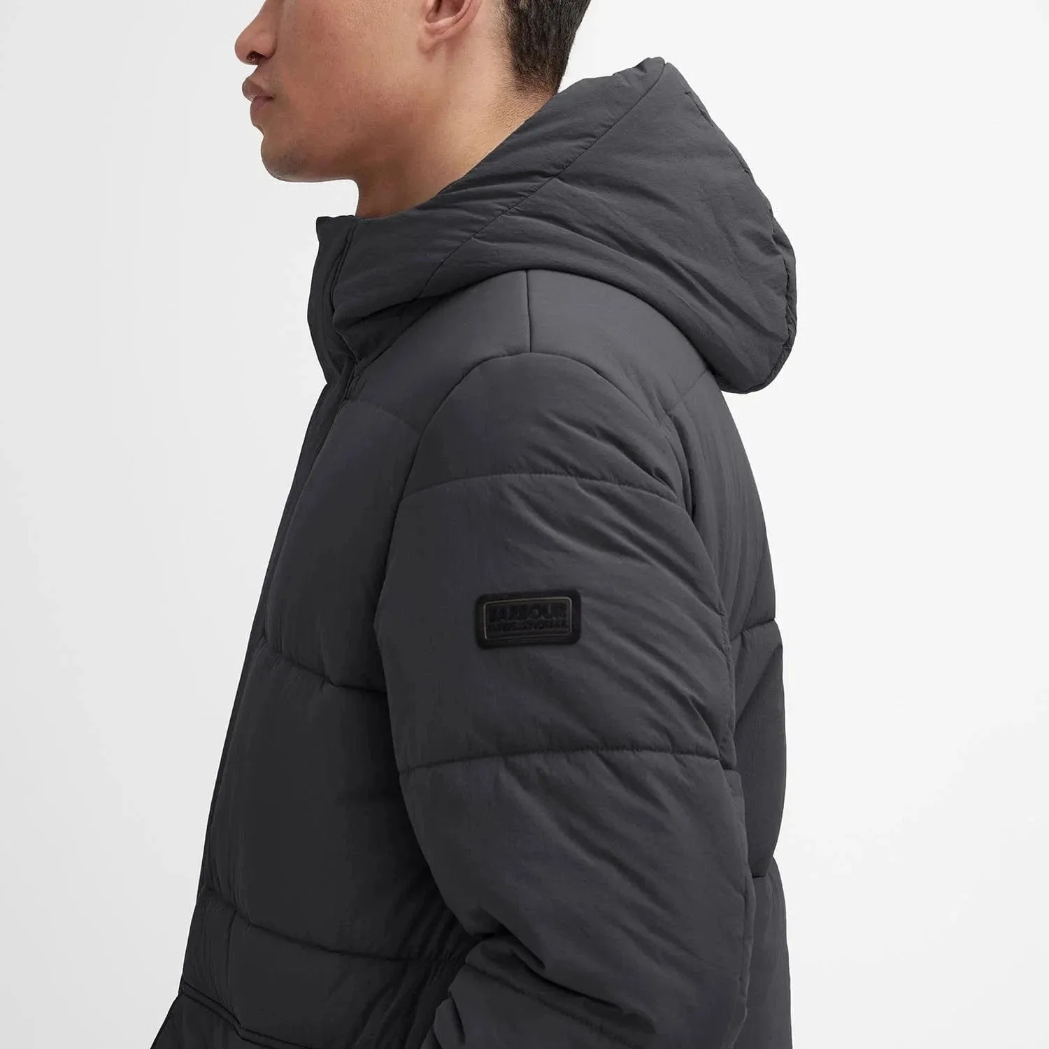 Barbour International Sutley Quilted Jacket In Black