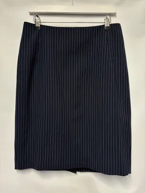 Baum Und Pferdgarten Navy Wool Blend Pencil Skirt Medium