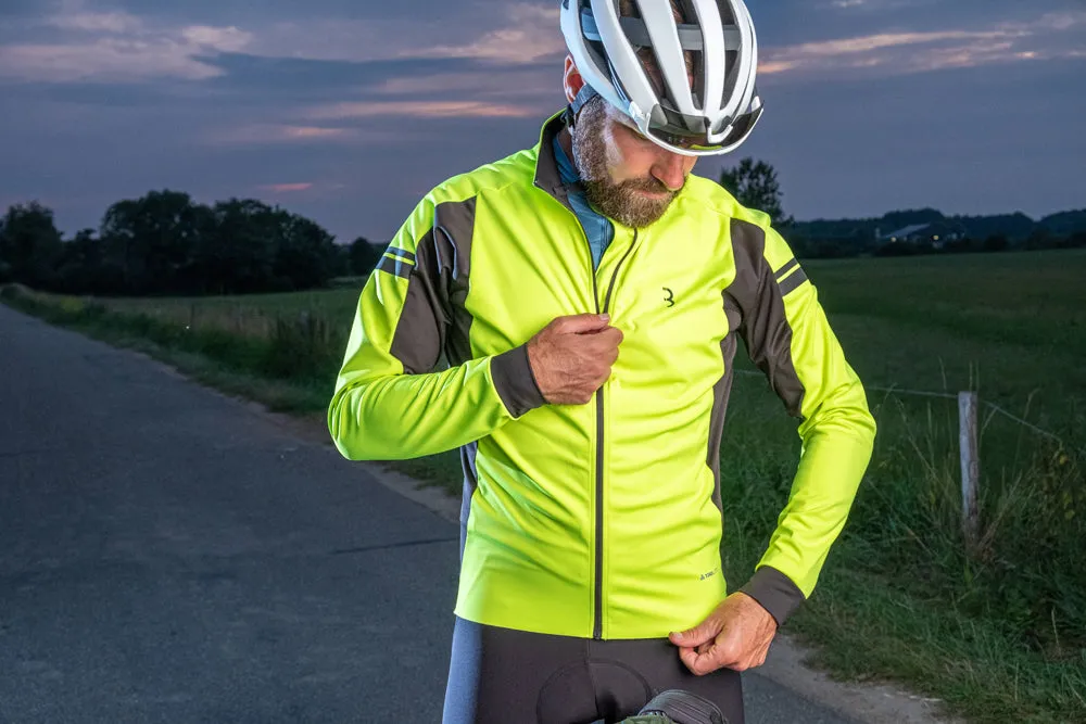 BBB Triguard Winter Windproof Jersey 2.0 - Neon Yellow