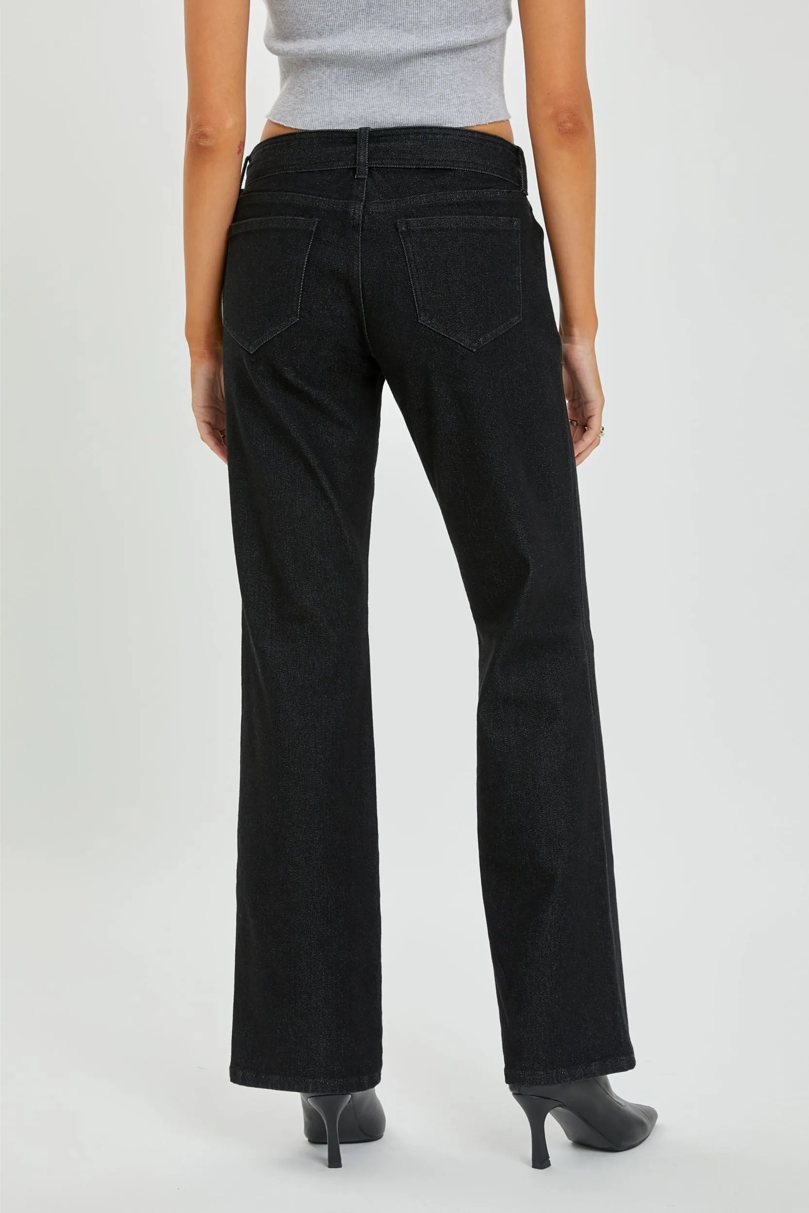 Bella Mid Rise Bootcut Jean with Belt