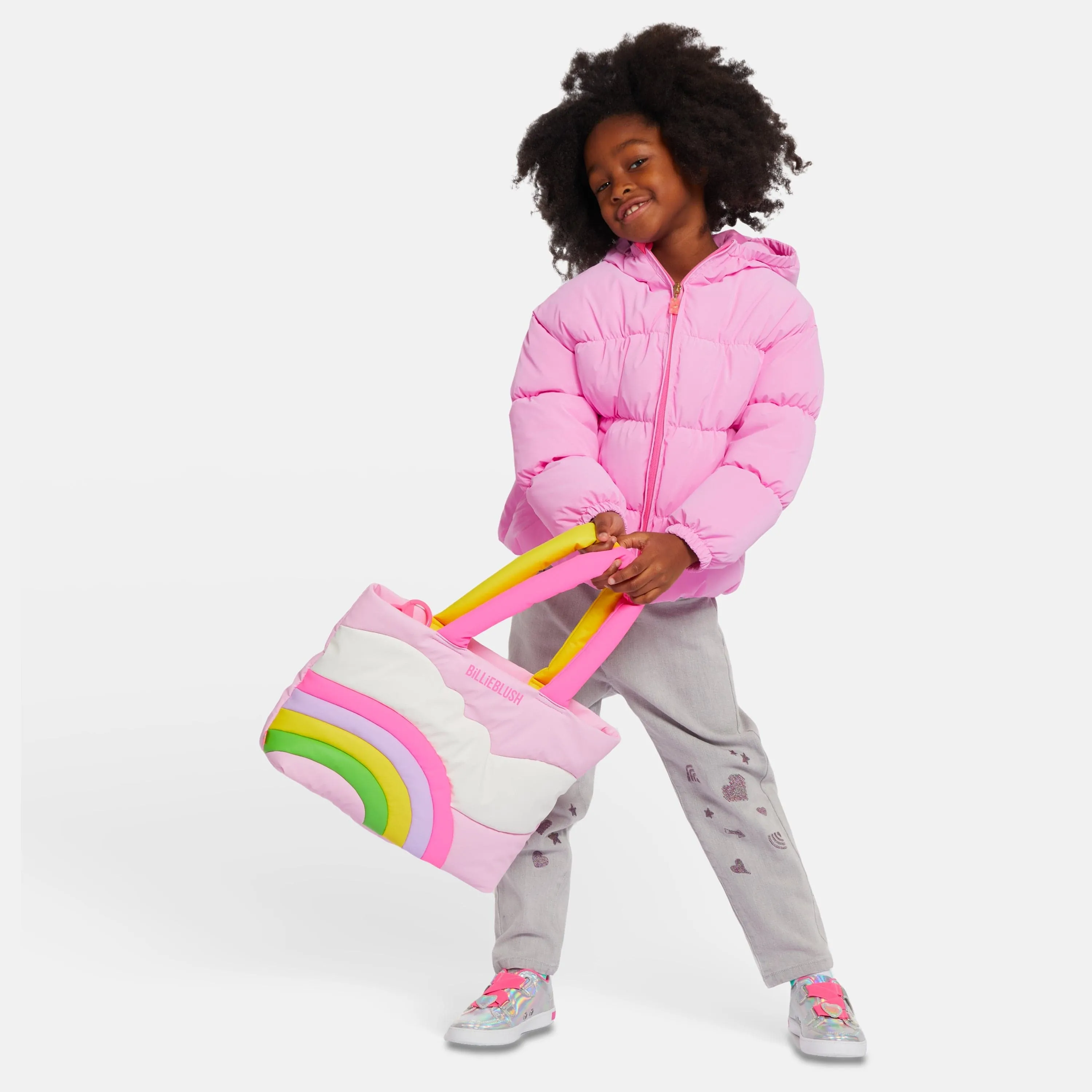 Billieblush Girls Rainbow Handle Bag in Pink