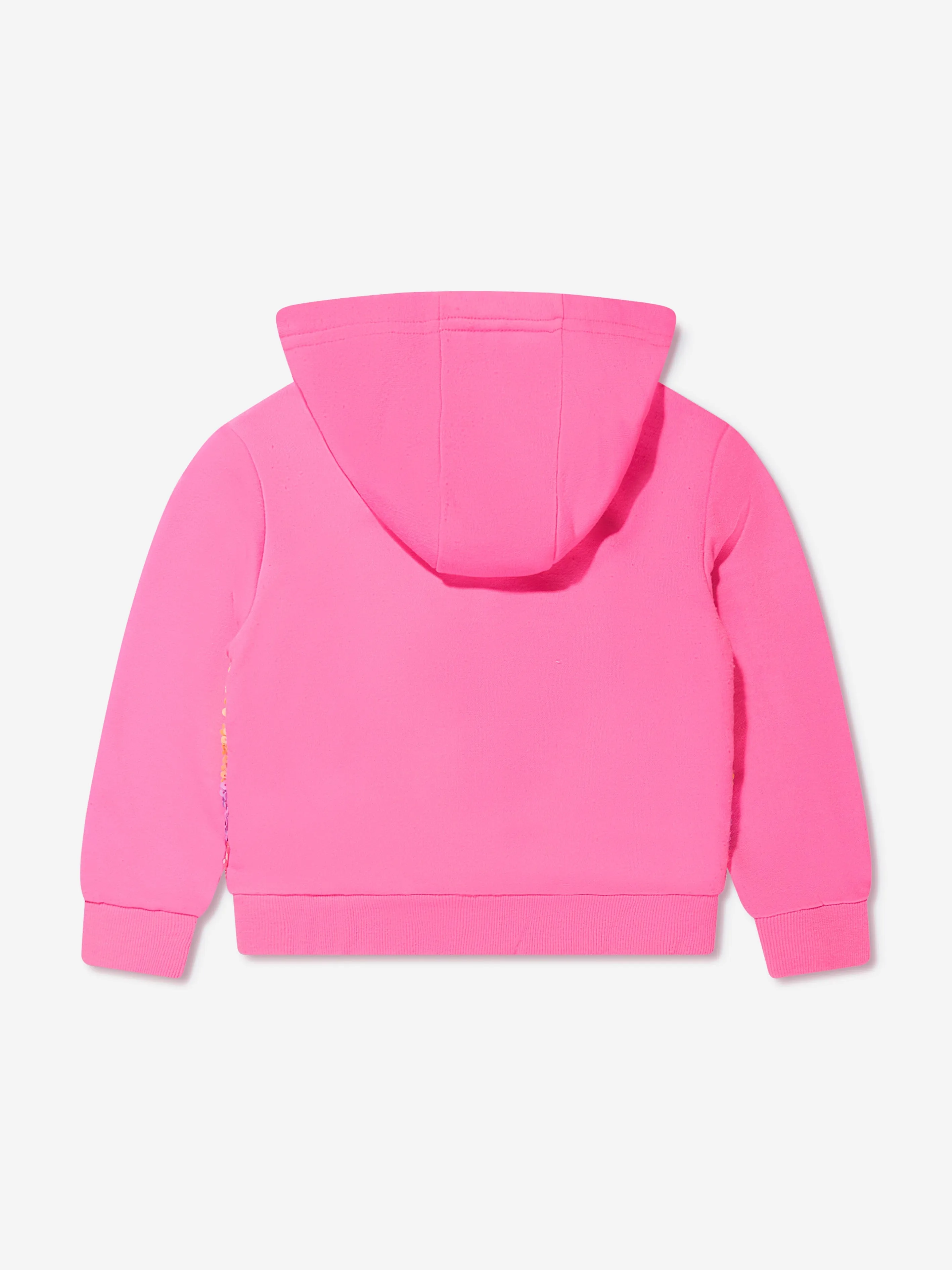 Billieblush Girls Sequin Zip Up Hoodie in Pink