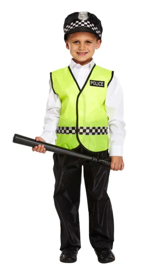 Boys Policeman Police Man Cop Uniform   Hat Costume