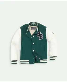 Brooks Brothers Kids Varsity Jacket Green