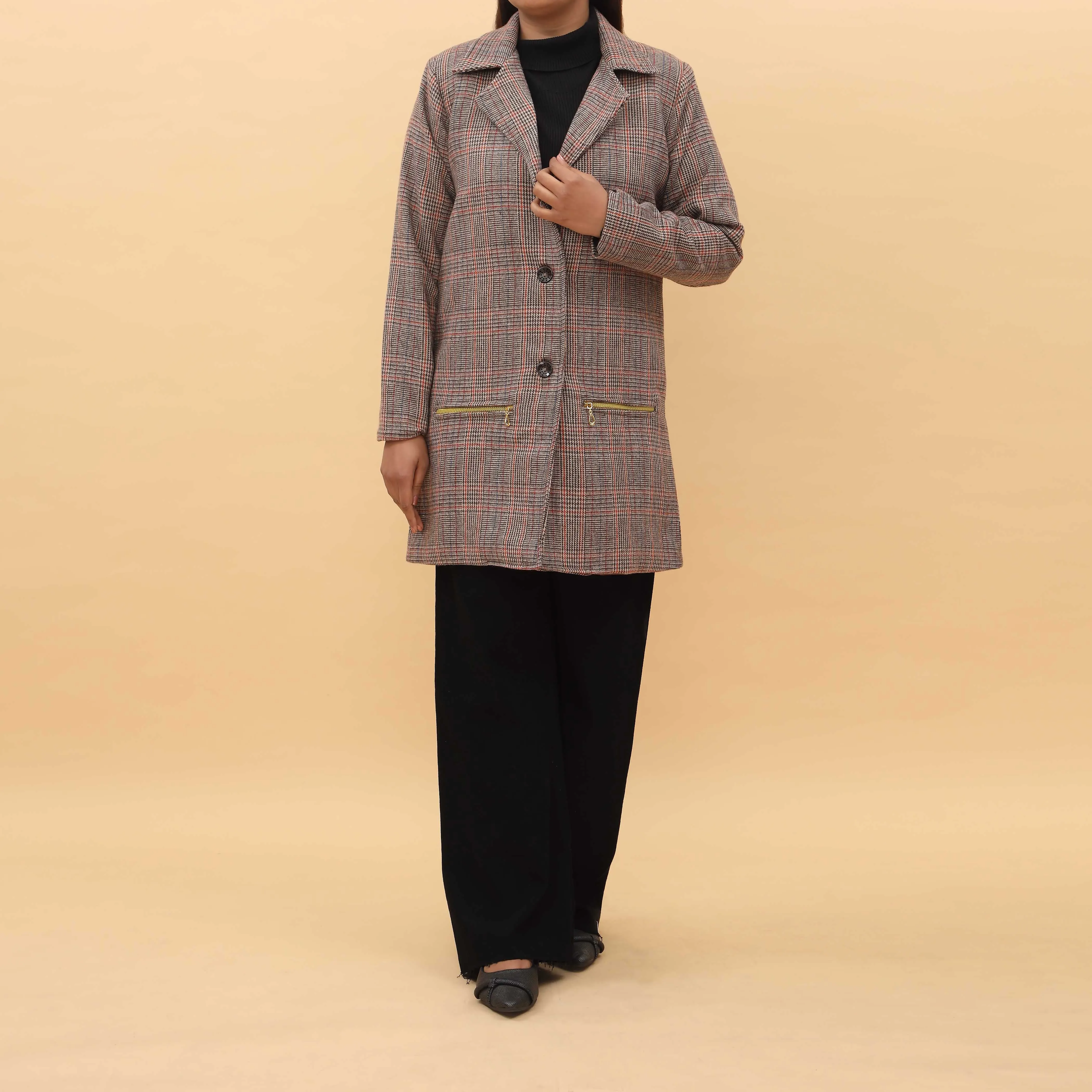 Brown Wool Coat PW4282