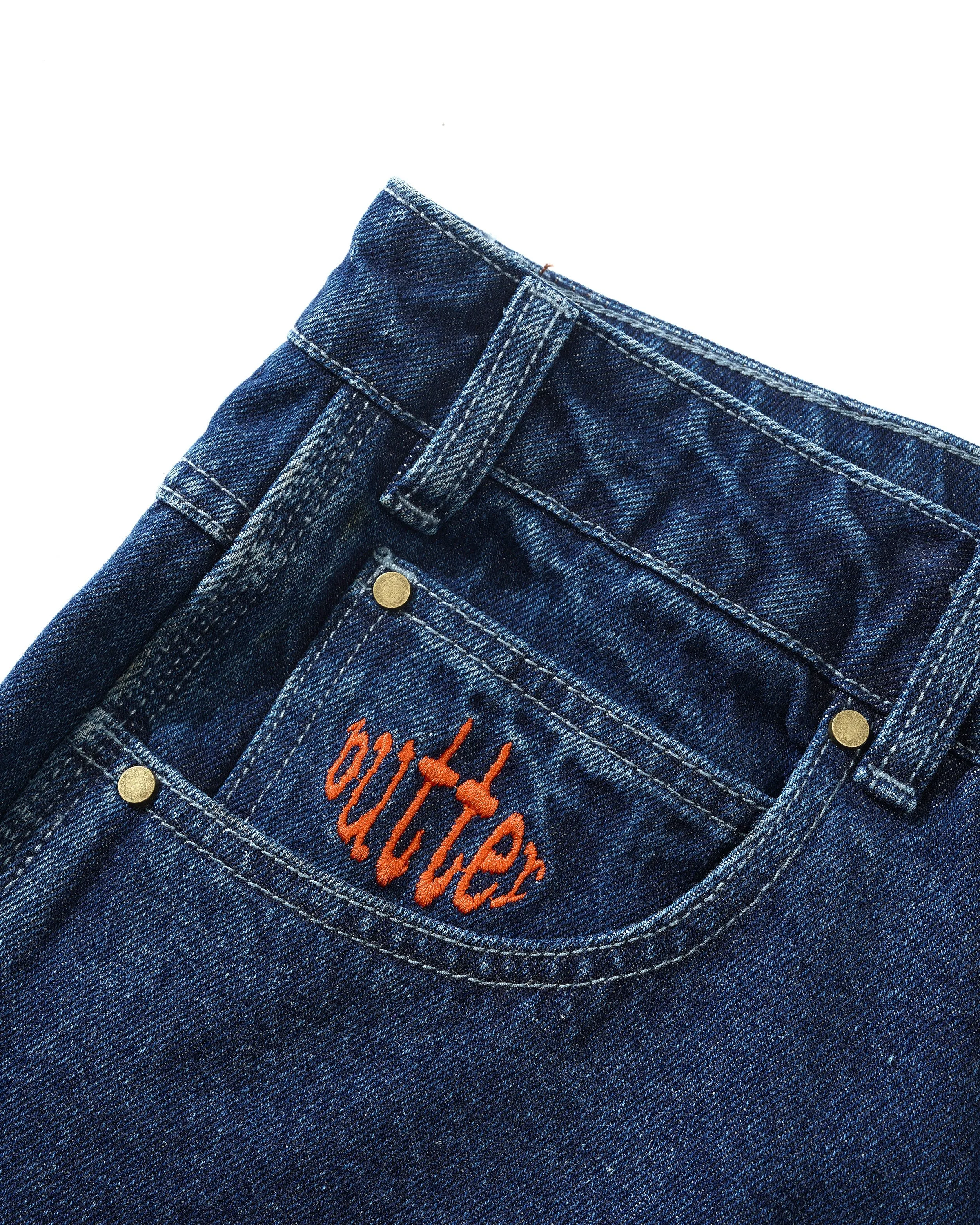 Butter Goods Spider Denim Jeans - Dark Indigo