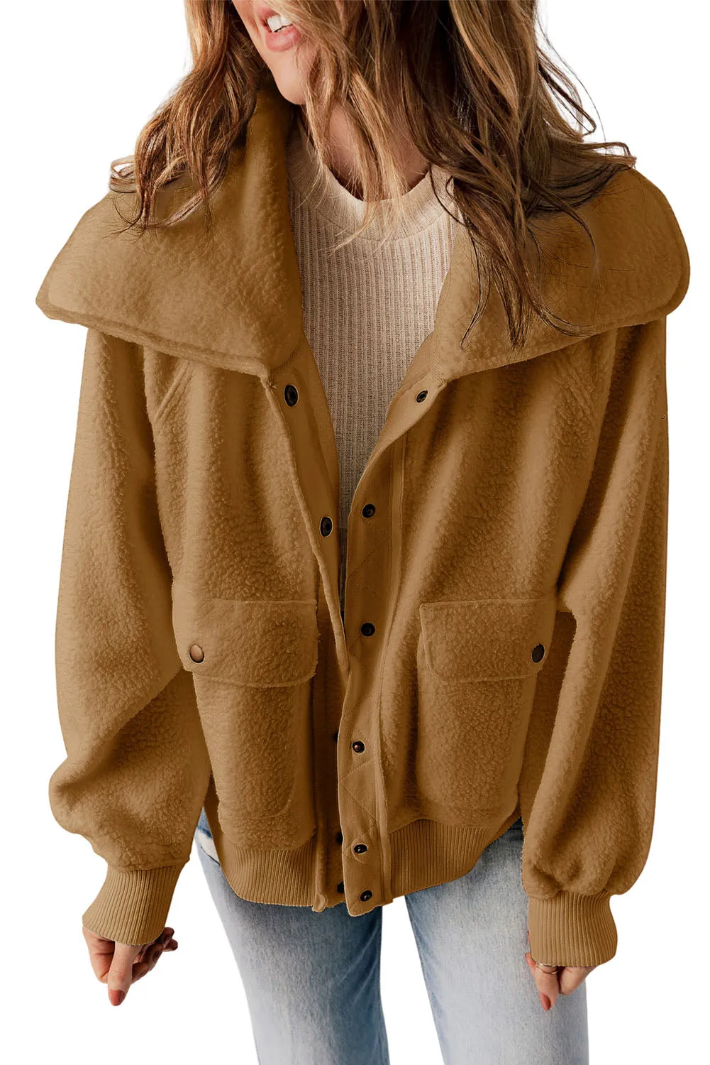 Camel Sherpa Jacket