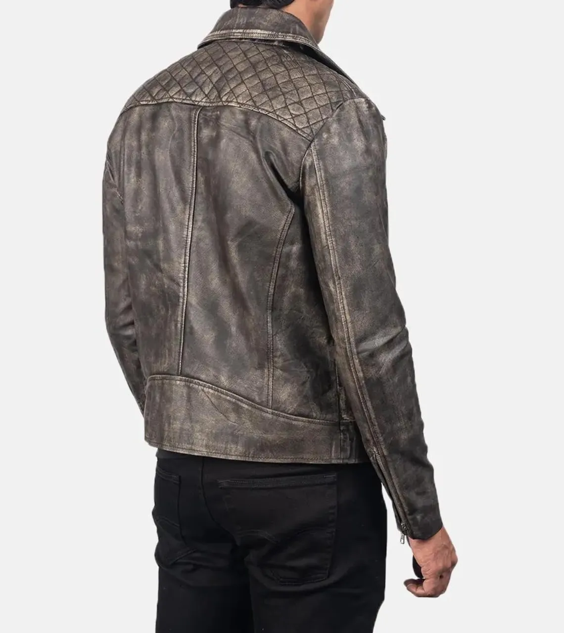 Caribbean Men's Biker Leather Jacket