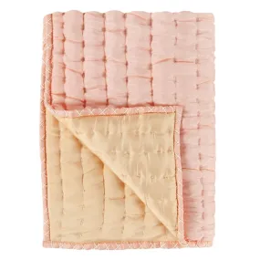 Chenevard Blossom & Peach Quilt by Designers Guild