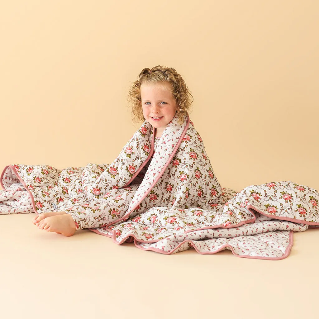 Claudia & Calais Reversible Quilted Patoo® Blanket