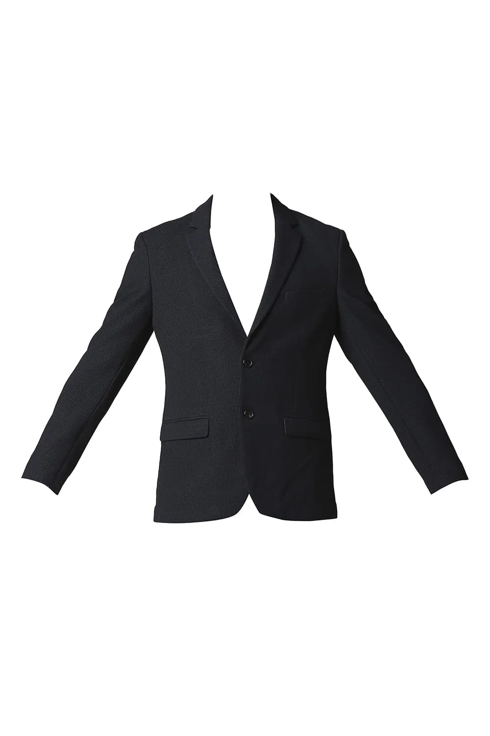 Comfort Fit Dobby Check Knit Blazers