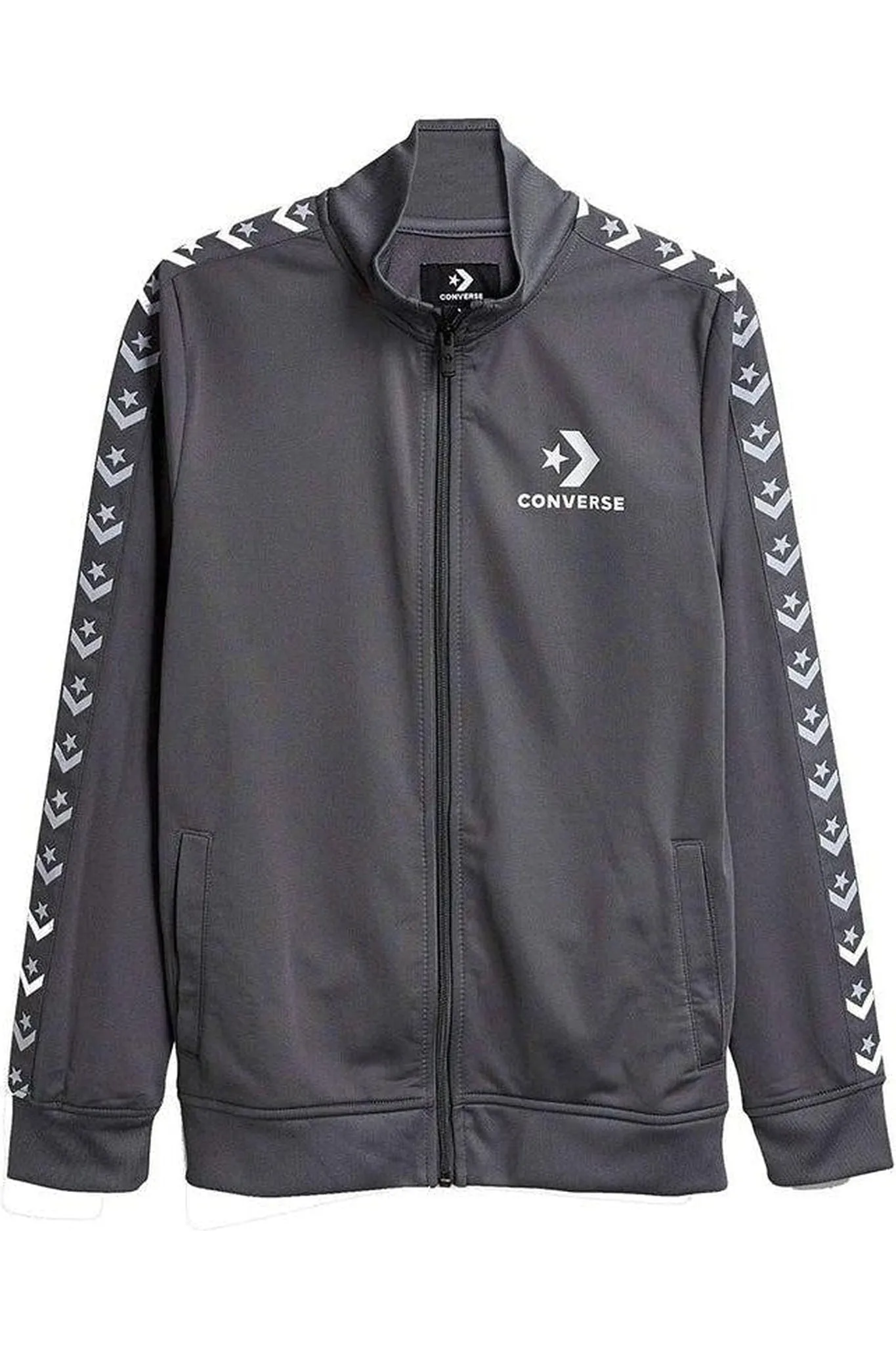 Converse KIDS Tricot Taping Track Jacket Dark Grey