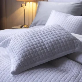 Crompton Quilted Cushion - White