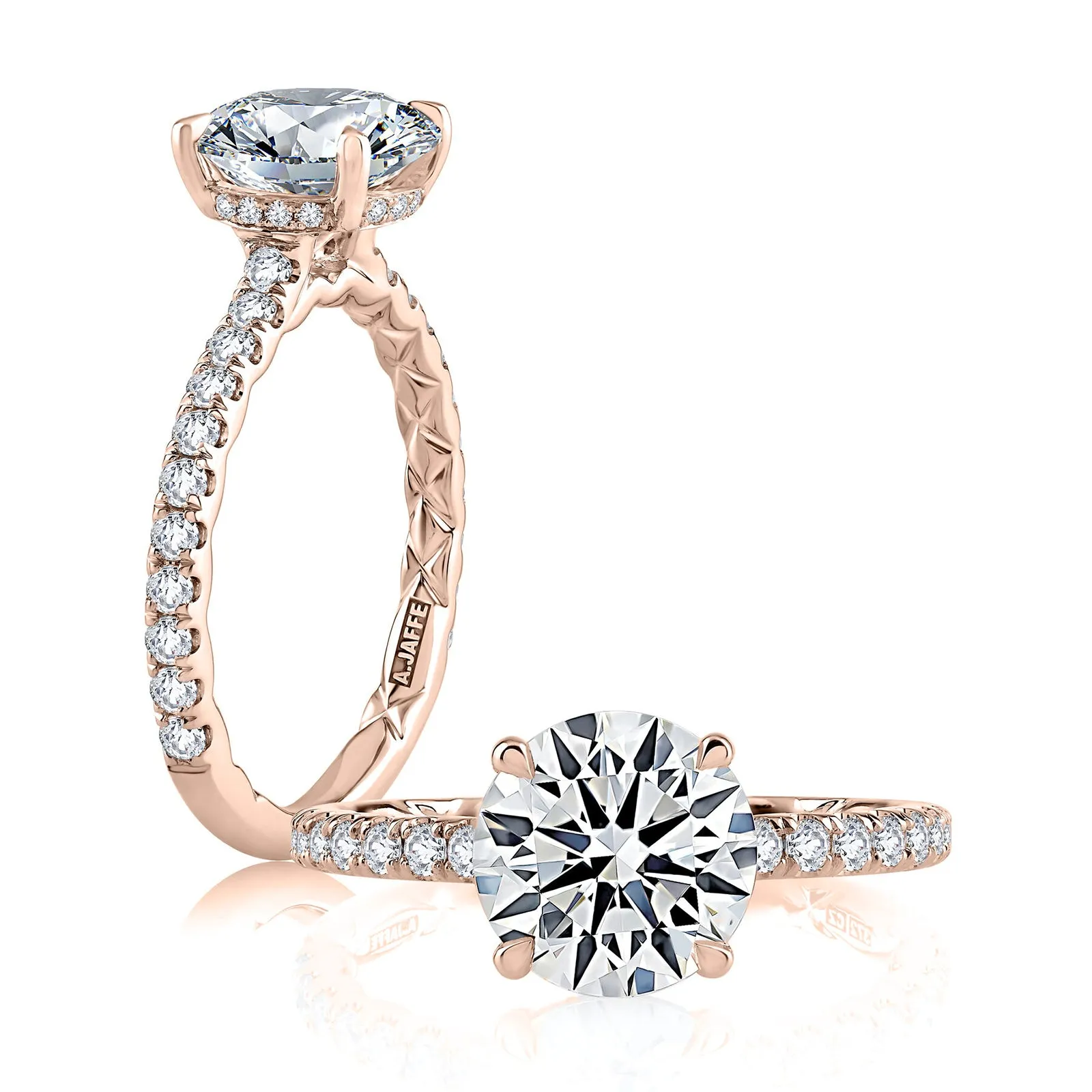 Diamond Semi Mount Ring | 14k Rose (1.00ct Head)