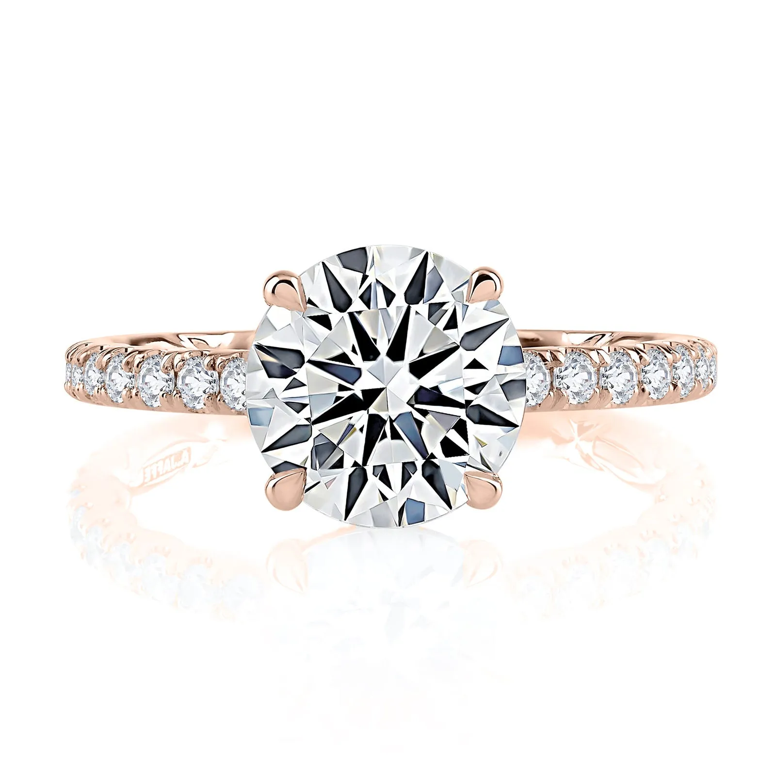 Diamond Semi Mount Ring | 14k Rose (1.00ct Head)