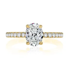 Diamond Semi Mount Ring | 14k Yellow (1.50ct Head)