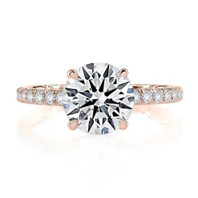 Diamond Semi Mount Ring | 18k Rose (1.00ct Head)