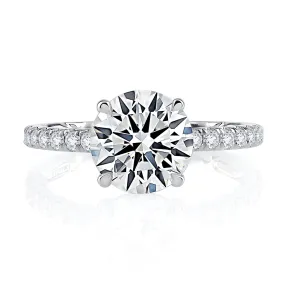 Diamond Semi Mount Ring | 18k White (1.00ct Head)