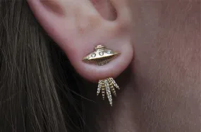 Diamond Tender Abduction UFO Earring