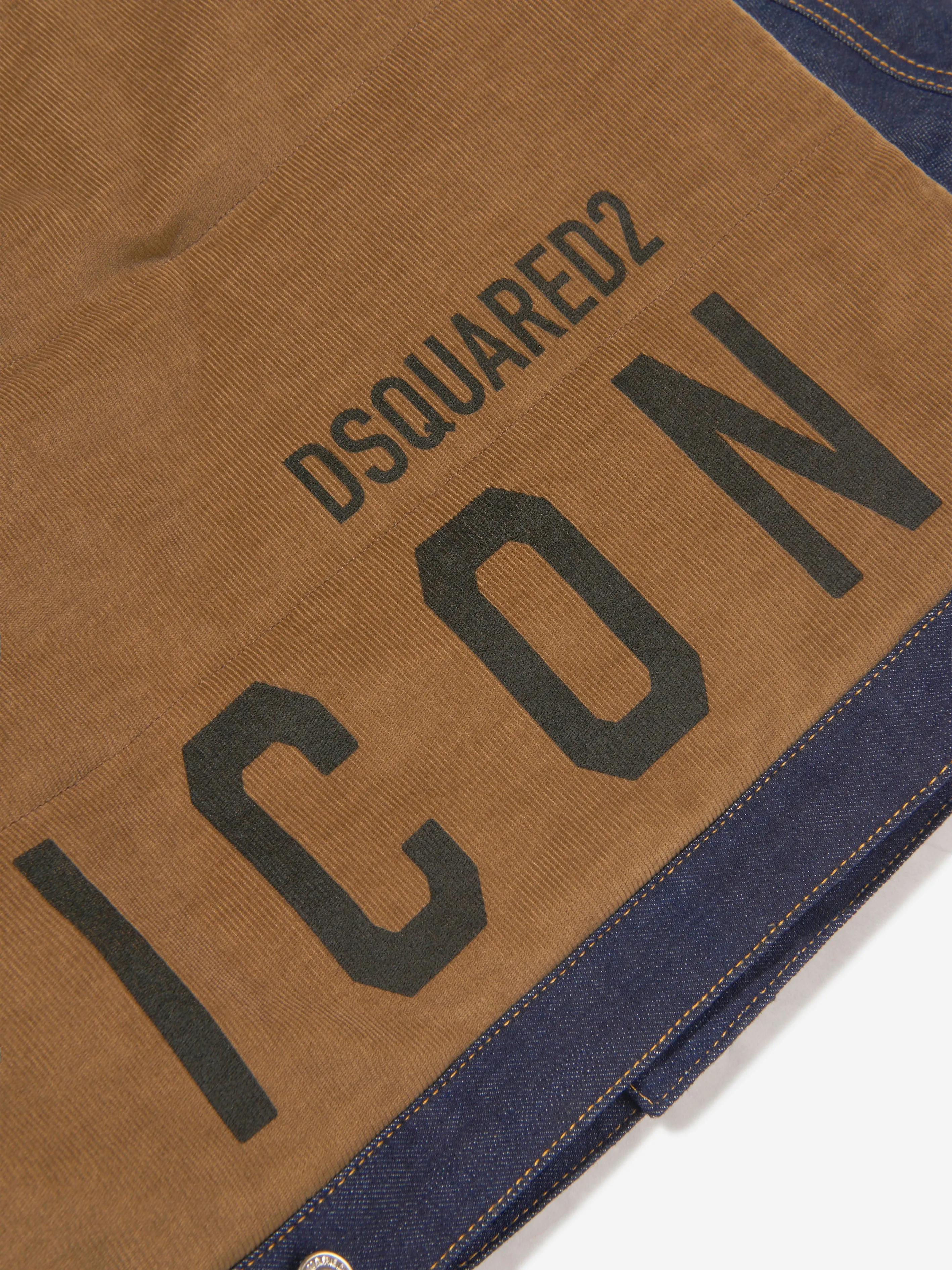 Dsquared2 Kids Logo Back Padded Denim Jacket