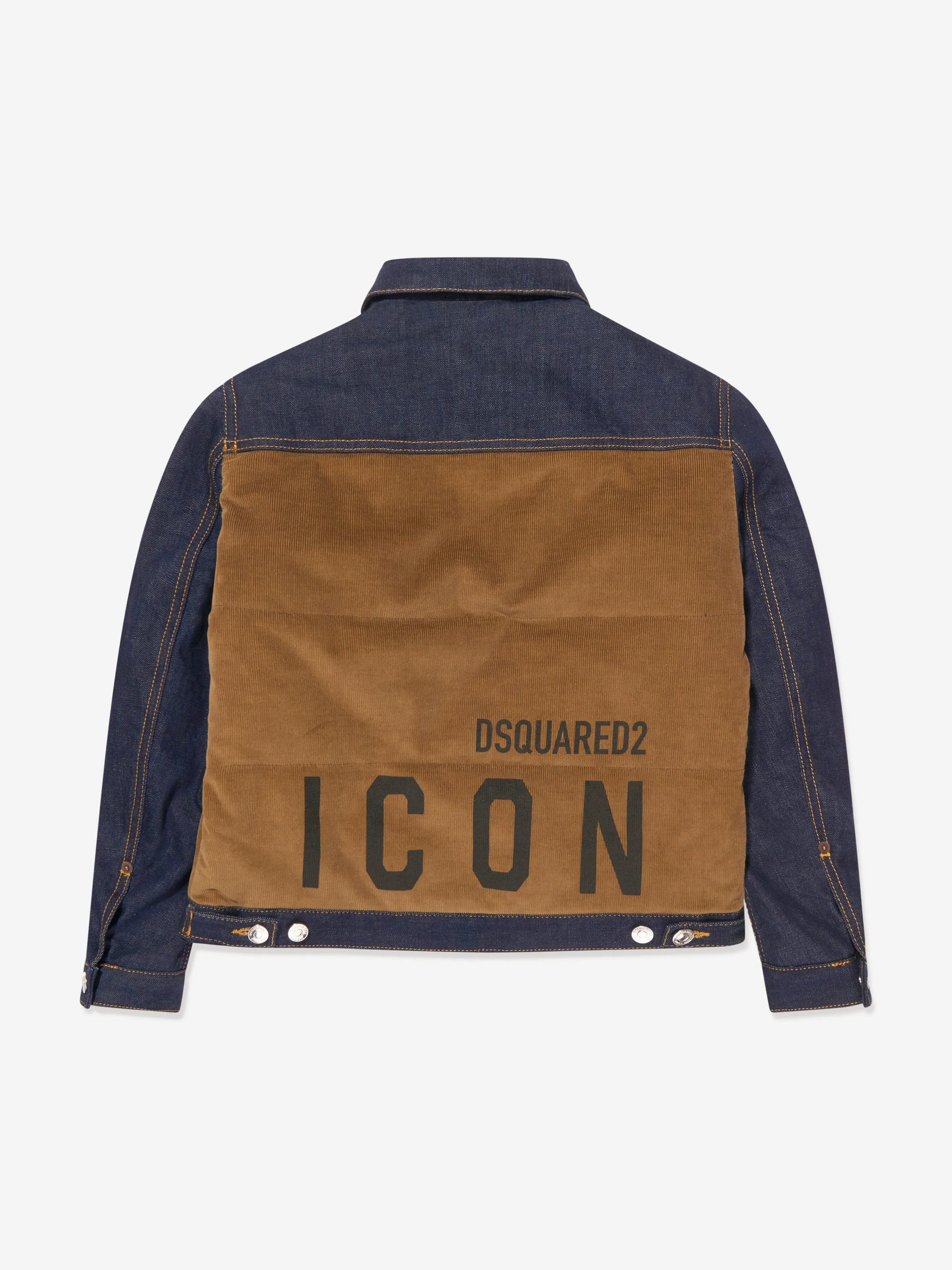 Dsquared2 Kids Logo Back Padded Denim Jacket