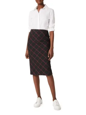 Eliza Check Pencil Skirt