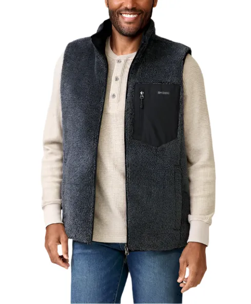 Free Country Mens Atlas Quilted Reversible Sherpa Vest